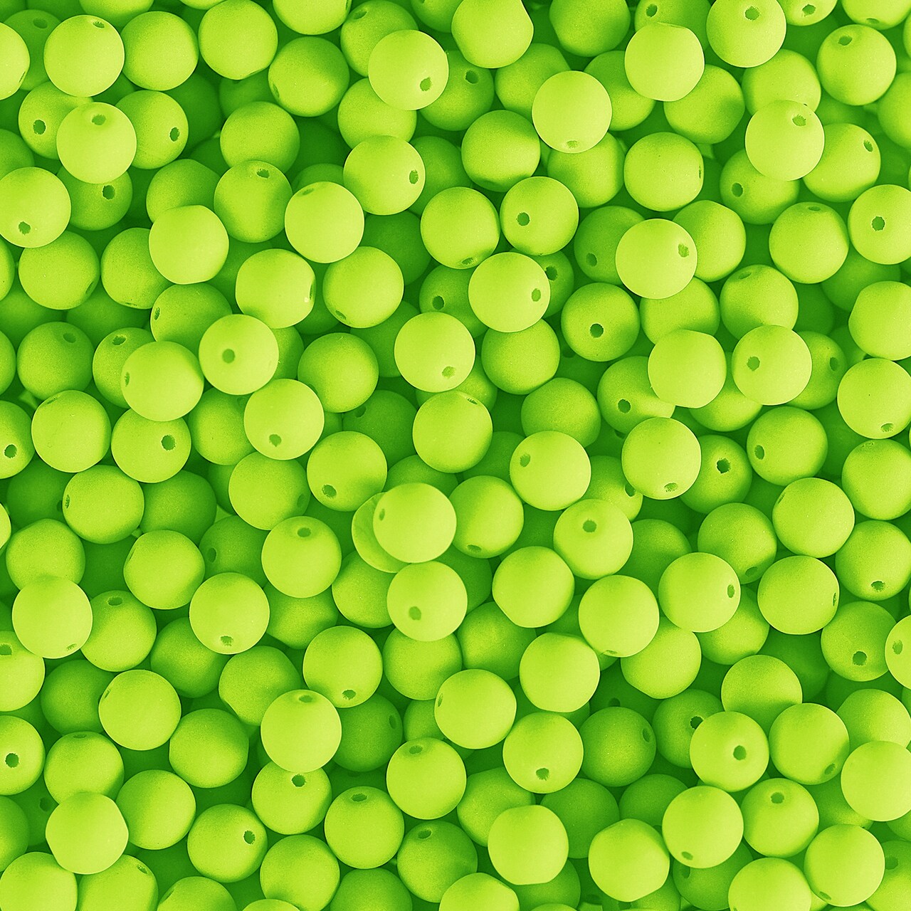 John Bead Czech Glass White Alabaster Velvet Round Bead 3 Strands